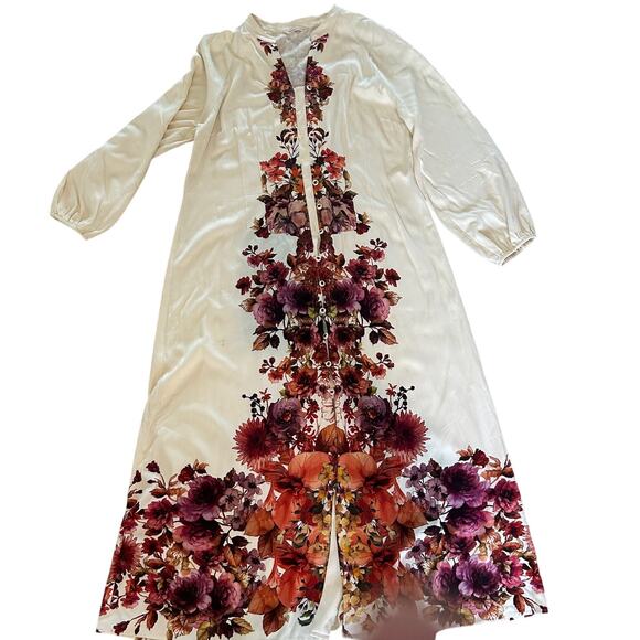 Soft Surroundings Maxi Dress Floral Romantic Boho Long Sleeve Cottagecore - Picture 7 of 12